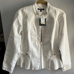 NWT Baccini Ivory Blazer XL